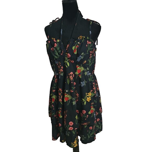 Cider Womens Clothing Plus Size Navy Blue Summer Dress Halter Top 2XL NWT - Picture 14 of 16